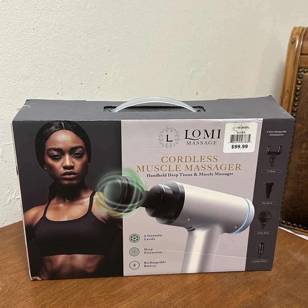 NWT LOMI Cordless Muscle Massager - New in box, never used.